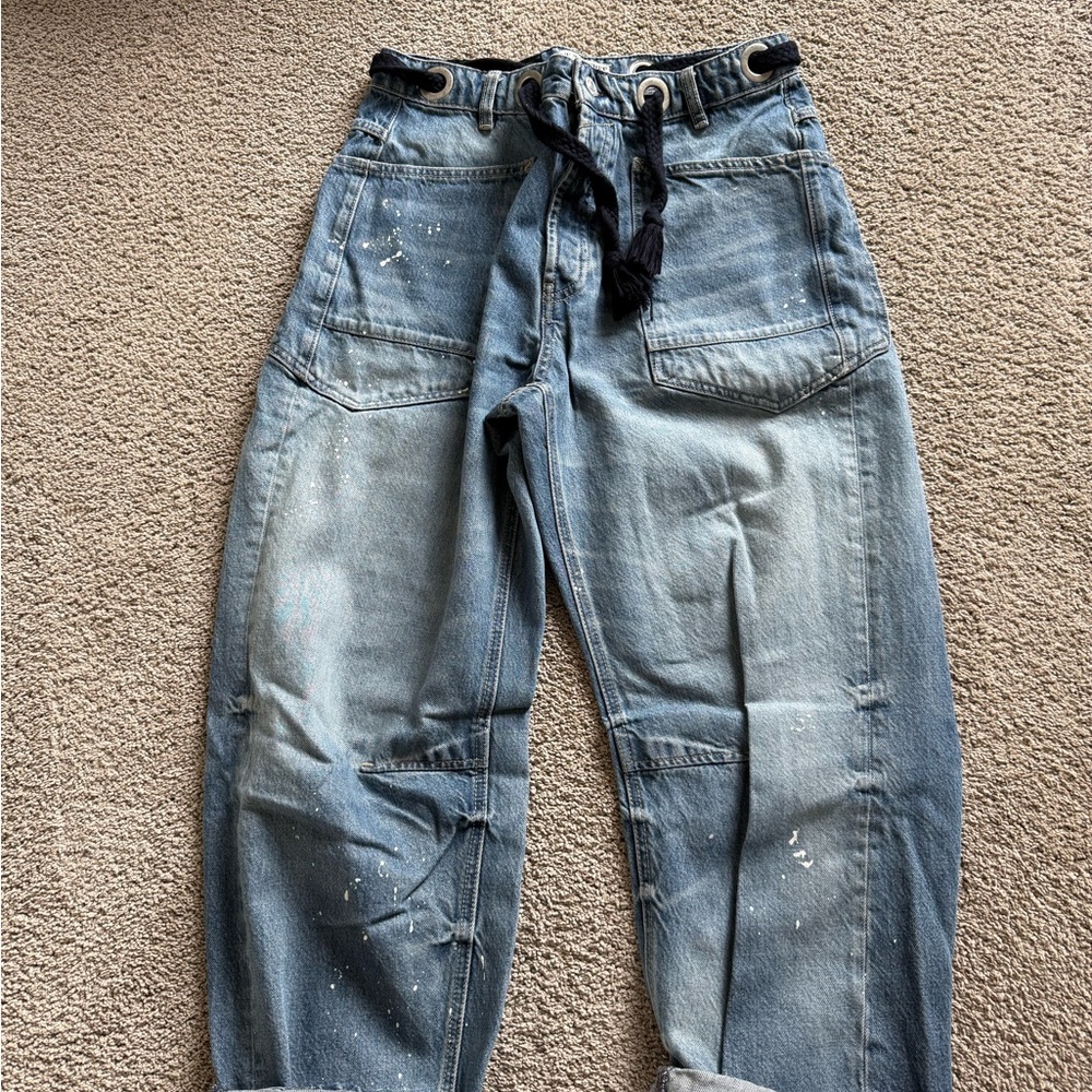 We The Free, Free People women’s barrel jeans in new condition
